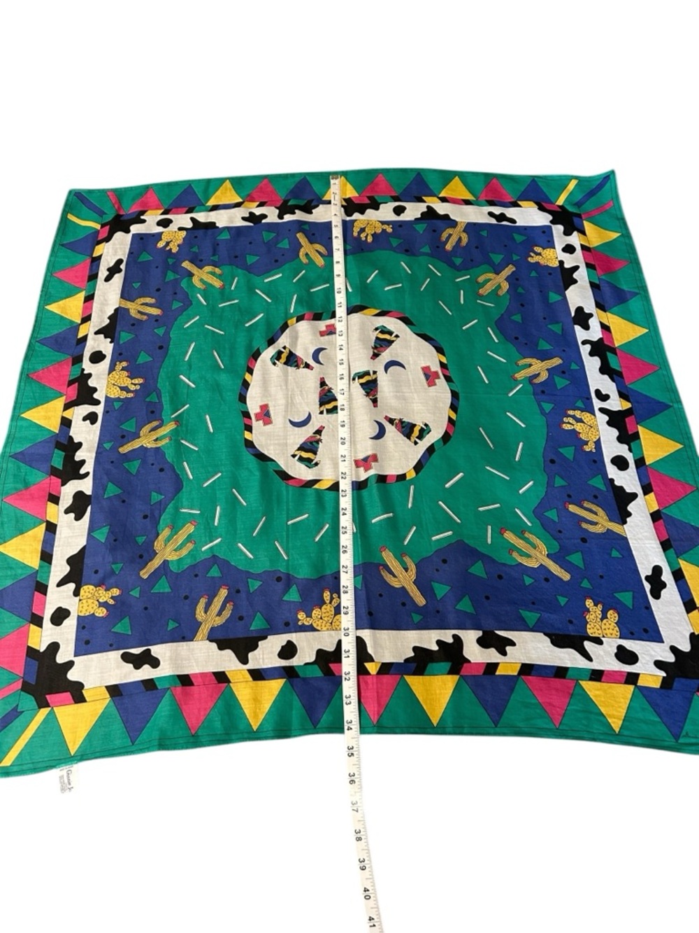 Vintage 1989 Ginnie Johansen
Scarf Colorful Southwestern
Bandana 35" - Picture 7 of 8